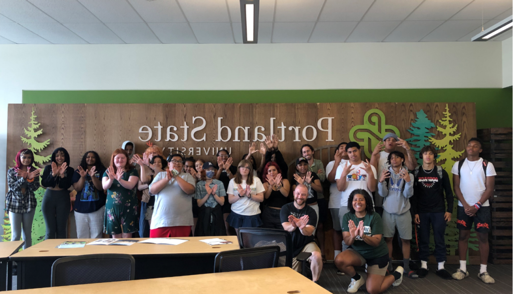 Portland State University group photo