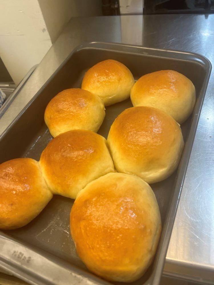 baked buns from culinary class